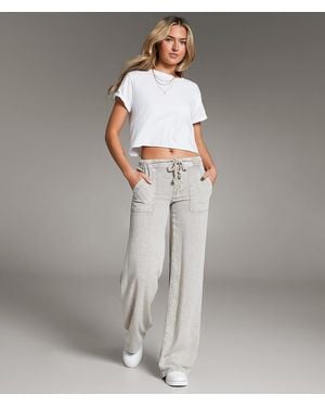 BKE High Rise Wide Leg Pant - Gray