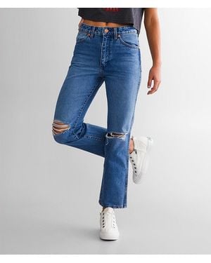 Wrangler Wild West High Rise Straight Jean - Blue
