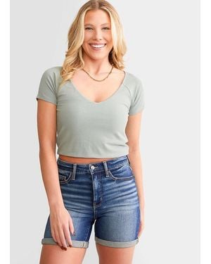 Z Supply Kallen Cropped Top - Blue
