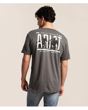 Ariat Breakthru Broncos T-Shirt - Gray
