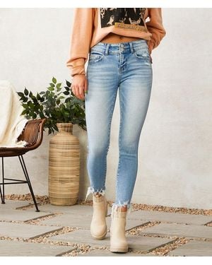 Flying Monkey Mid-Rise Ankle Skinny Stretch Jean - Blue