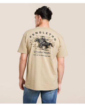 Pendleton Horseback Rider T-Shirt - Natural