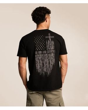Howitzer God & Country T-Shirt - Black