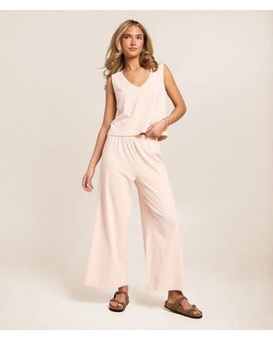 Z Supply Scout Jersey Flare Stretch Pant - Natural