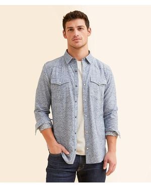 Gentry County Southwestern Denim Standard Shirt - Blue