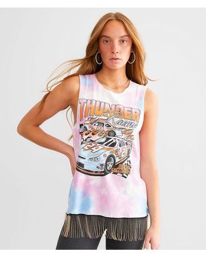American Highway Thunder Racing Tank Top - White