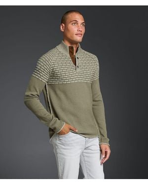 Outpost Makers Snap Henley Sweater - Green