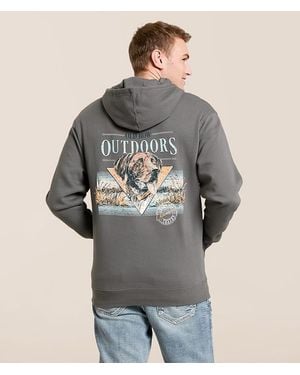 Old Row 90S Field Tested Hooded Sweatshirt - Gray