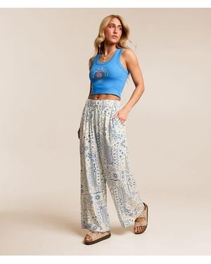 Billabong Follow Me Wide Leg Pant - Blue