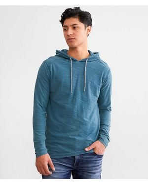 Buckle Black Slub Jersey Hoodie - Blue