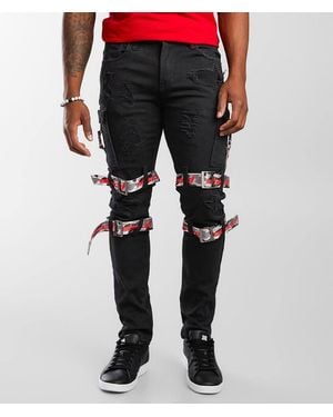 Preme Cargo Skinny Stretch Jean - Black