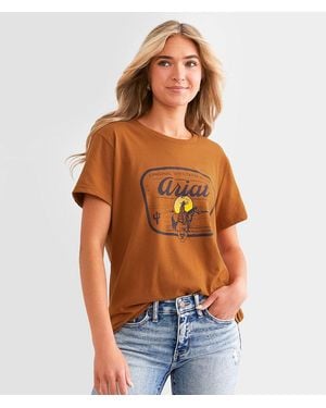 Ariat Sundown Western T-Shirt - Orange