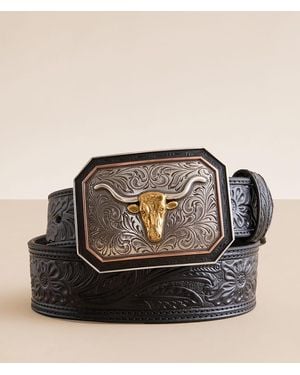 Ariat Embossed Leather Belt - Black