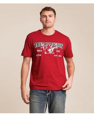 TRUE RELIGION Buddha Arch T-Shirt - Red
