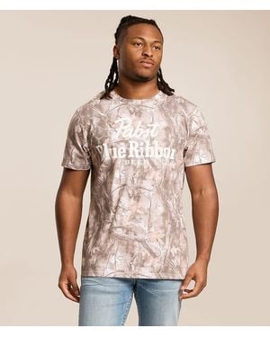 Bioworld Pabst Ribbon Camo T-Shirt - Natural