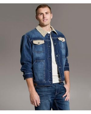 BKE Bradley Denim Stretch Jacket - Blue