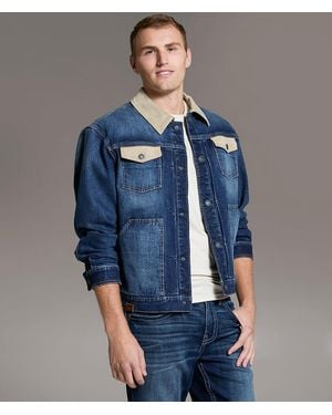 BKE Bradley Denim Stretch Jacket - Blue