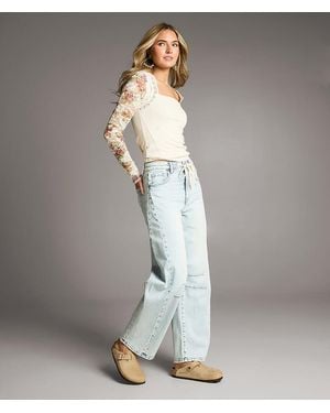 BKE Billie Barrel Stretch Jean - Gray