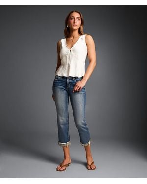 Buckle Black Fit No. 53 Capri Stretch Cuffed Jean - Gray