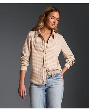 Buckle Black Gingham Shirt - Black