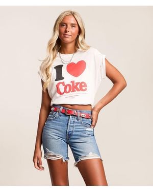 The Laundry Room I Heart Coke Eased T-Shirt - Blue