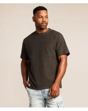 Rhythm Vintage French Terry T-Shirt - Brown