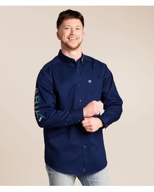 Ariat Team Logo Twill Classic Shirt - Blue