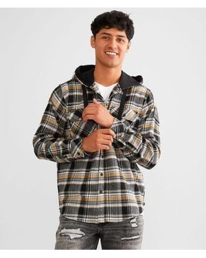 Howitzer Jutland Hooded Flannel Shirt - Gray