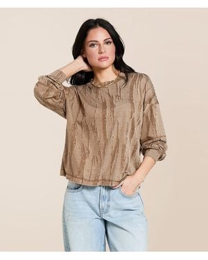 Gilded Intent Destructed Top - Blue