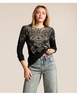 Affliction Daisetta T-Shirt - Black