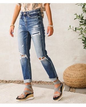 Bridge by GLY Elliott High Rise Ankle Stretch Jean - Blue