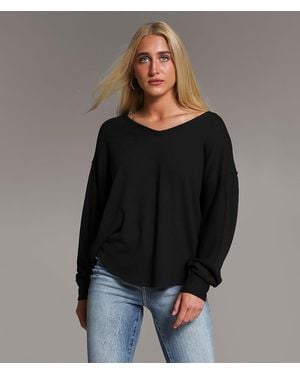BKE Ribbed Top - Black