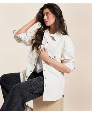 Hidden Jeans Oversized Denim Jacket - Natural