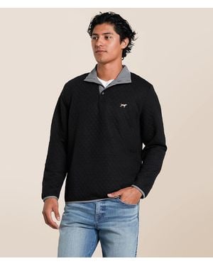 Fieldstone Sawyer Quilted Henley Pullover - Black