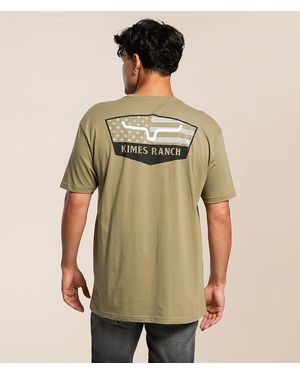 Kimes Ranch Stars Stripes T-Shirt - Green