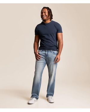 Reclaim Relaxed Straight Stretch Jean - Blue