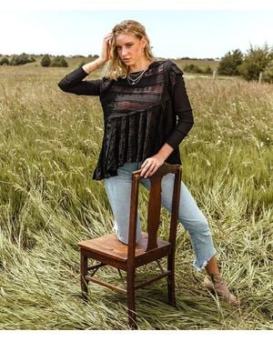 Gimmicks Tiered Lace Top - Green