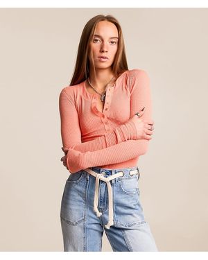 Free People Going Places Cardi Top - Red