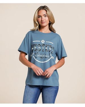 Hooey Western Og T-Shirt - Blue