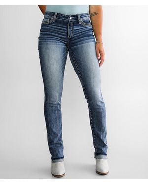 Daytrip Virgo Straight Stretch Cuffed Jean - Blue