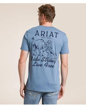 Ariat Bulldogger Bro T-Shirt - Blue