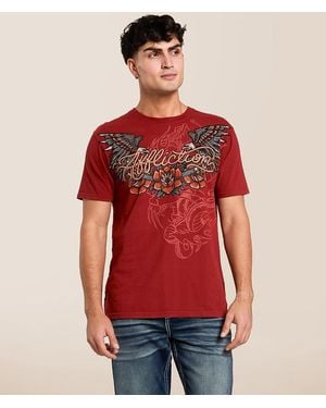 Affliction Last Smoke T-Shirt - Red