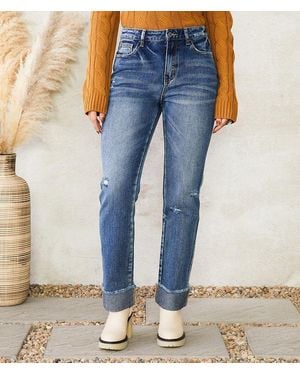 Flying Monkey Ultra High Rise Straight Jean - Blue