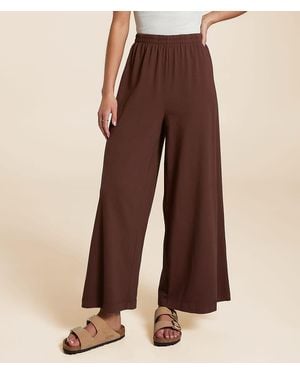 Z Supply Scout Jersey Flare Stretch Pant - Brown