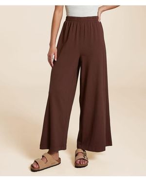 Z Supply Scout Jersey Flare Stretch Pant - Brown