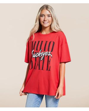 Gameday Social Ohio State Buckeyes T-Shirt - Red
