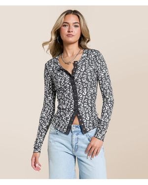 Free People Going Places Cardi Top - Blue