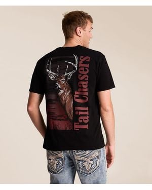 Tail Chasers Club Deer Stance T-Shirt - Black