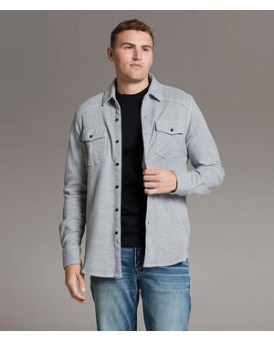 BKE Flannel Knit Standard Shirt - Gray