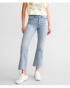 BKE Billie Cropped Flare Stretch Jean - Blue